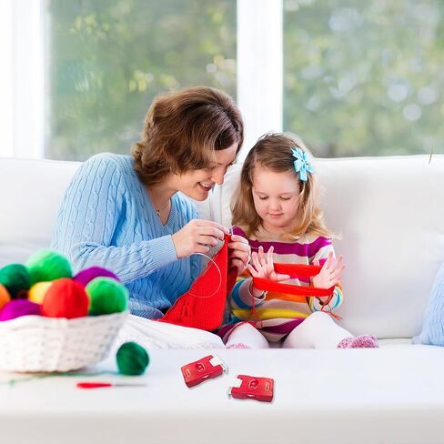 2 Pieces Knitting Counter, Needle Marking Tool, Plastic Knit Counter, Knitting Stitch Counter, Red in Kuwait