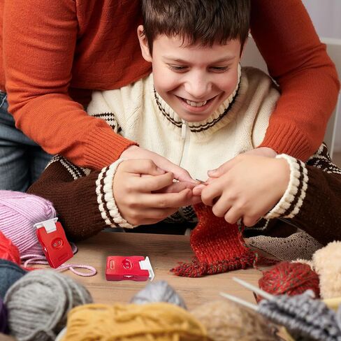 2 Pieces Knitting Counter, Needle Marking Tool, Plastic Knit Counter, Knitting Stitch Counter, Red in Kuwait