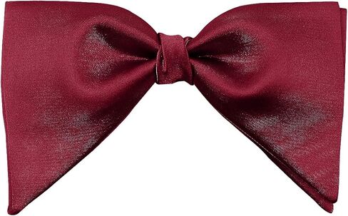 GUUNIEE Mens Satin Silk Oversized Pre-tied Bowtie Handmade Formal Tuxedo Big Bow Ties in Kuwait