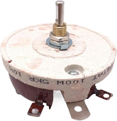 1pc 25w 50w 100w.BC1 military level.ceramic.potentiometer.Disc shape.adjustable resistor.sliding rheostat(Max R-5 ohm,Max power 100w) in Saudi Arabia