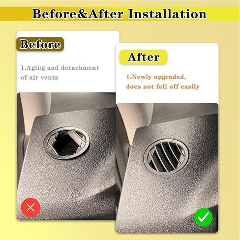 غطاء شبكة فتحة تهوية مكيف الهواء لوحدة التحكم في السيارة لسيارة Mercedes Benz GLK X204 2008-2015 GLK350 GLK250 GLK260 GLK320 (بني، قطعتان) in Kuwait