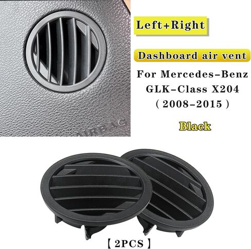 غطاء شبكة فتحة تهوية مكيف الهواء لوحدة التحكم في السيارة لسيارة Mercedes Benz GLK X204 2008-2015 GLK350 GLK250 GLK260 GLK320 (بني، قطعتان) in Kuwait