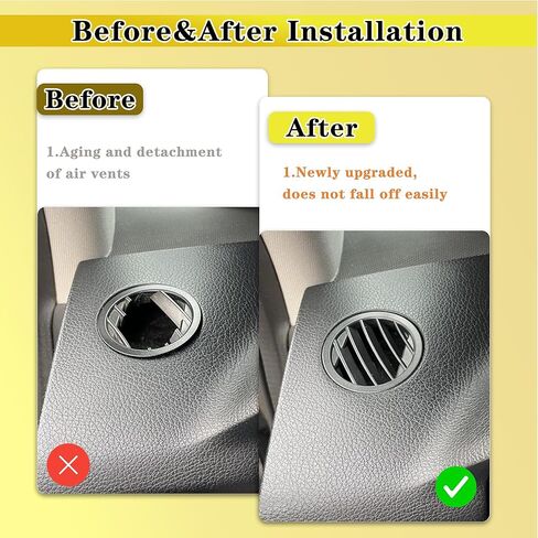 غطاء شبكة فتحة تهوية مكيف الهواء لوحدة التحكم في السيارة لسيارة Mercedes Benz GLK X204 2008-2015 GLK350 GLK250 GLK260 GLK320 (بني، قطعتان) in Kuwait