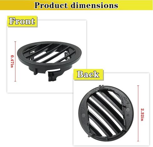 غطاء شبكة فتحة تهوية مكيف الهواء لوحدة التحكم في السيارة لسيارة Mercedes Benz GLK X204 2008-2015 GLK350 GLK250 GLK260 GLK320 (بني، قطعتان) in Kuwait