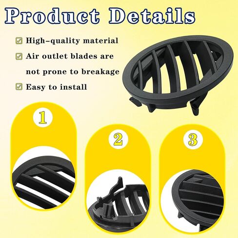 غطاء شبكة فتحة تهوية مكيف الهواء لوحدة التحكم في السيارة لسيارة Mercedes Benz GLK X204 2008-2015 GLK350 GLK250 GLK260 GLK320 (بني، قطعتان) in Kuwait