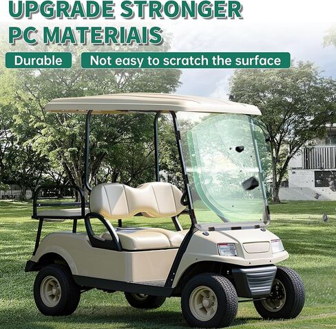 زجاج أمامي شفاف من ECOTRIC متوافق مع عربة الجولف 2000.5-UP Club Car DS القابلة للطي in Saudi Arabia