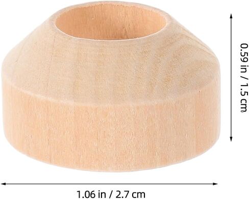 SUPVOX 50pcs Wooden Doll Pin Stands Round Wooden Clothespins Unfinished Wood Stand Peg Figure Craft Bases for Art Painting and Doll Accessories in Saudi Arabia