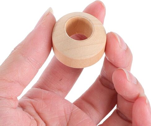 SUPVOX 50pcs Wooden Doll Pin Stands Round Wooden Clothespins Unfinished Wood Stand Peg Figure Craft Bases for Art Painting and Doll Accessories in Saudi Arabia