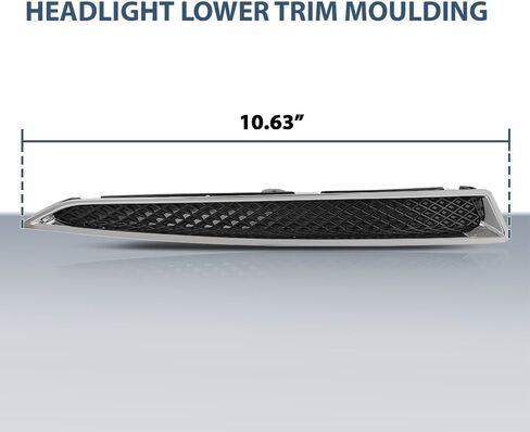 PIT66 Lower Grille Grill, Compatible with 2013-2018 Dodge Ram 1500, Bumper Close Out Panel (Dodge Ram 1500, 2013-2018) 68207015AA in Saudi Arabia