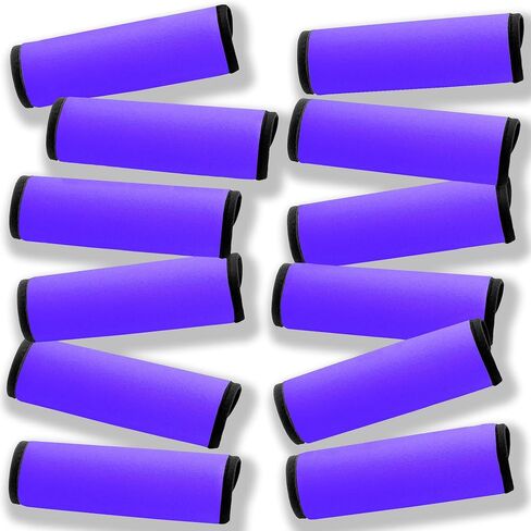لفافة مقبض الأمتعة، 12 قطعة من أغلفة مقبض الأمتعة السائبة لحقائب السفر، أغلفة/غطاء/مقابض للحمل/الحقيبة/إكسسوارات السفر للسيارة للأمتعة (مختلط 4.0) in Kuwait