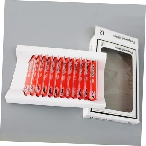 Gatuida Kids Microscope Accessories 12pcs Plastic Slides Prepared Specimens Set in Saudi Arabia