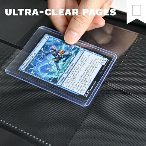 Toploader Binder 4 Pocket,Holds 128 Top Loaders,Top Loader Binder 4 Pocket for 3" x 4"Rigid Cards,Double Sided Card Binder Abulm in 3"x4"Toploaders for Trading Cards in Saudi Arabia