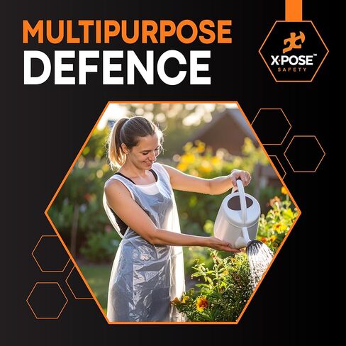 Xpose Safety 100 Blue Plastic Disposable Aprons for Cooking & more Individually Packaged, Durable 1 Mil Waterproof Polyethylene 24" x 48" in Kuwait