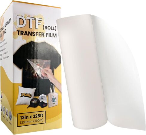 50 ورقة فيلم نقل DTF مقاس 8.5x11 بوصة، ورق نقل شفاف وورق تصعيد للطابعة النافثة للحبر، ورق نقل حراري PET طباعة مباشرة على القمصان/المنسوجات in Kuwait
