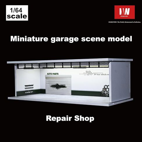 Display Case for Hot Wheels,Diorama 1/64 Scale Car Garage Model with LED Lights and Acrylic Cover, Stackable Car Parking Lot Model,Diecast Car Display Case (Underground Garage) in Saudi Arabia