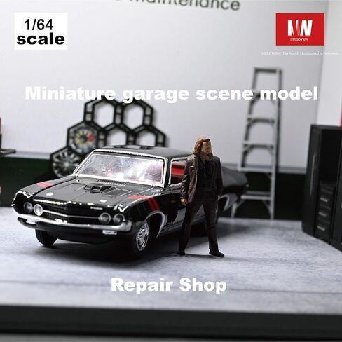 Display Case for Hot Wheels,Diorama 1/64 Scale Car Garage Model with LED Lights and Acrylic Cover, Stackable Car Parking Lot Model,Diecast Car Display Case (Underground Garage) in Saudi Arabia