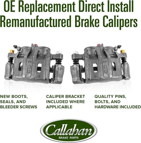 Callahan Brake Parts Rear Brake Kit For Jeep Liberty 2003-2007, Jeep Wrangler 2003-2006 [Model Specific] Replacement Brake Rotors and Ceramic Brake Pads in Saudi Arabia