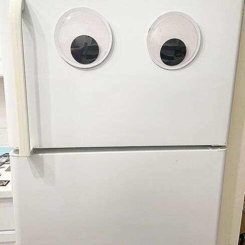 عيون جوجلي العملاقة مقاس 7.5 بوصة من FOONEA - قطعتان من العيون البلاستيكية المتذبذبة مع لاصق ذاتي لديكورات حفلات شجرة الكريسماس in Kuwait