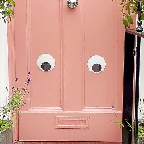 عيون جوجلي العملاقة مقاس 7.5 بوصة من FOONEA - قطعتان من العيون البلاستيكية المتذبذبة مع لاصق ذاتي لديكورات حفلات شجرة الكريسماس in Kuwait