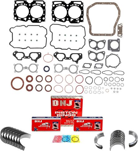 طقم إعادة حلقة المحرك DNJ RRK722 لـ 2006-2015 سوبارو فورستر امبريزا WRX STI 2.5L H4 16V DOHC 2458cc in Kuwait