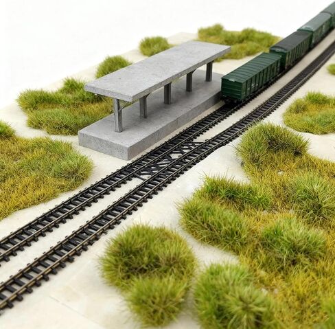 Static Grass Mat, Pre-Glued Realistic Model Turf Sheets for Train Scenery, Railway Landscape, Architectural Models, Diorama Terrain, Wargaming & DIY Garden Displays (Autumn Green) in Saudi Arabia