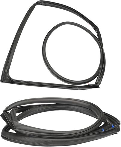 2PCS Front Door Seal Trim Kit Compatible with 2007-2018 Driver&Passenger Side Replace# 55395274AW 55395275AW in Saudi Arabia