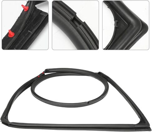2PCS Front Door Seal Trim Kit Compatible with 2007-2018 Driver&Passenger Side Replace# 55395274AW 55395275AW in Saudi Arabia