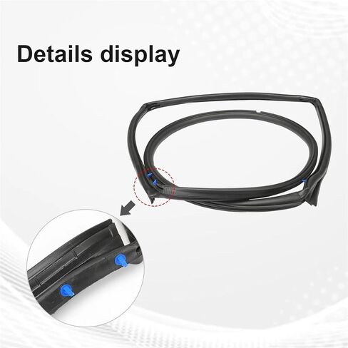 2PCS Front Door Seal Trim Kit Compatible with 2007-2018 Driver&Passenger Side Replace# 55395274AW 55395275AW in Saudi Arabia