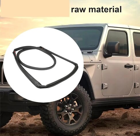 2PCS Front Door Seal Trim Kit Compatible with 2007-2018 Driver&Passenger Side Replace# 55395274AW 55395275AW in Saudi Arabia