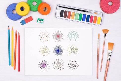 Christmas Firework Star Clear Stamps for Card Making, Snowflake Happy New Year Clear Rubber Stamps Silicone Reusable Stamp for DIY Scrapbooking Paper Craft Album Decoration in Saudi Arabia