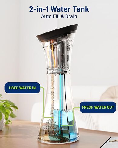 Advanced Ear Wax Removal with One-Piece Waste Tank - Safe Ear Cleaner with Smart Water Temperature Sensor - Effective Ear Irrigation Kit with 4 Pressure Levels & USB-C Cable - IPX7 Waterproof in Kuwait