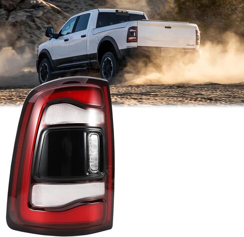 مجموعة المصابيح الخلفية للجانب الأيسر للسائق بدون نقطة عمياء متوافقة مع 2019-2024 Ram 2500 3500، OE # 68361719AD (جانب السائق الأيسر LH) in Saudi Arabia