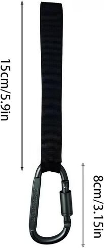 2 Pack Black Bike Accessory Hook, Heavy Duty Helmet Hanger with Carabiner Clip for Bicycle, Motorcycle, Golf Cart, Gear Storage, Goggles, Headset Mount (Universal Roll Bar Hook) in Saudi Arabia