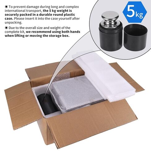 Goetland Certificated F1 Scale Calibration Weight Kit Set 25 pcs 1mg-1kg Stainless Steel High Precision for Balance Digital Scale Lab Education in Saudi Arabia
