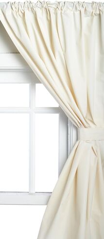 ستارة نافذة الحمام المصنوعة من الفينيل من Carnation Home Fashions، باللون الأبيض in Saudi Arabia