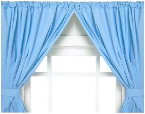 ستارة نافذة الحمام المصنوعة من الفينيل من Carnation Home Fashions، باللون الأبيض in Saudi Arabia