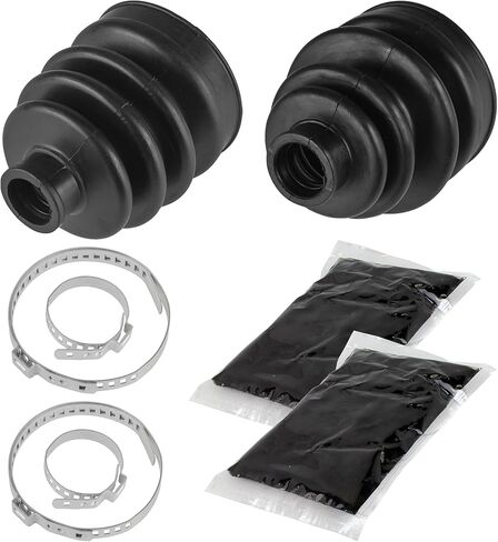 Caltric Front Axle Inner Outer Cv Boot Kit Compatible with Yamaha Big Bear 400 Yfm400F 4X4 2002-2006 in Saudi Arabia