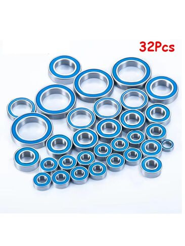 Rc Parts for TRX-4 for E-Revo 2.0 TRA86086-4 1/10 32Pcs Wheel Hub Axle Blue Sealed Bearing Kit RC Crawler Car Parts in Saudi Arabia