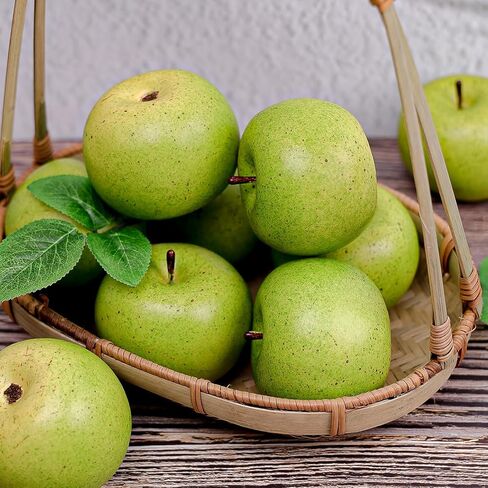 6pcs Artificial Pear Decoration Fake Fruit Lifelike Simulation Food Home Party Kitchen Photography Props in Kuwait