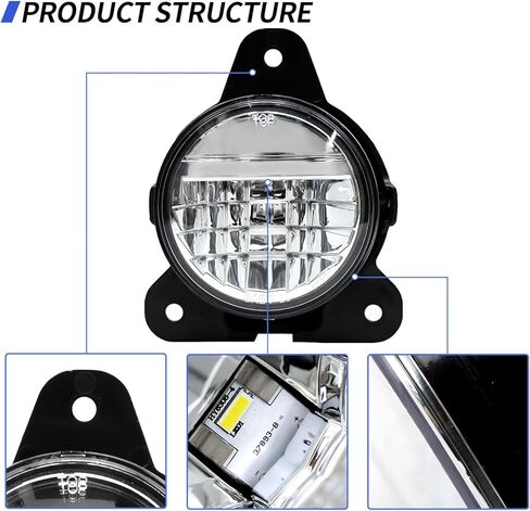 مصباح ضباب LED كامل يناسب 2018 2019 2020 فولفو VNR 300 400 640 للسائق الأيسر والجانب الأيمن للراكب الأمامي مصابيح الضباب للقيادة، استبدال غطاء الكروم 82744707 in Kuwait