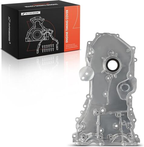 A-Premium Front Engine Timing Cover Compatible with Chevrolet, GMC and Cadillac Vehicles - Camaro 2016-2023, Colorado 2015-2022, CTS 2014-2019, Canyon 2015-2022, ATS 2013-2019, CT6 2016-2018 in Saudi Arabia