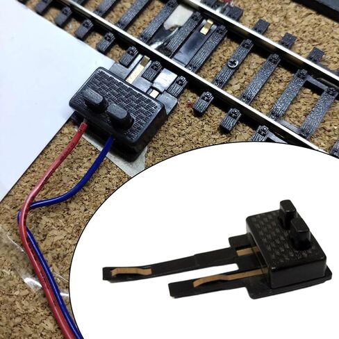 Model Trains HO Scale Digital Power Connecting Clip,Spare Part, 1:87 Scale,Model Railway Accessories for HO Model Trains DIY, Black in Saudi Arabia