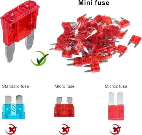 25PCS 15 Amp Mini Car Fuses, 15A Blade Automotive Fuse Kit, Auto Fuse Replacement for Car RV Boat Truck SUV Motorcycle in Saudi Arabia