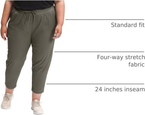 THE NORTH FACE Women's Aphrodite Motion Pant, TNF Black 2, Large Regular in Kuwait