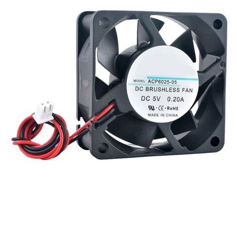 High-Speed 60x60x25mm Axial Cooling Fan DC 5V/12V/24V 2-Pin ACP6025 for Charger, Power Supply, Frequency Converter(DC12V Oil Bearing) in Saudi Arabia