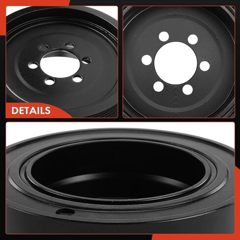 A-Premium Engine Harmonic Balancer Pulley - DOHC 3.0L - Compatible with BMW Cars - 06-13 - X5, 128i, 130i, 325i, 325Xi, 328i, 328Xi, 328i 528i xDrive, 330i, 330Xi, 525i, 525Xi, 530i, 530Xi, Z4 in Saudi Arabia