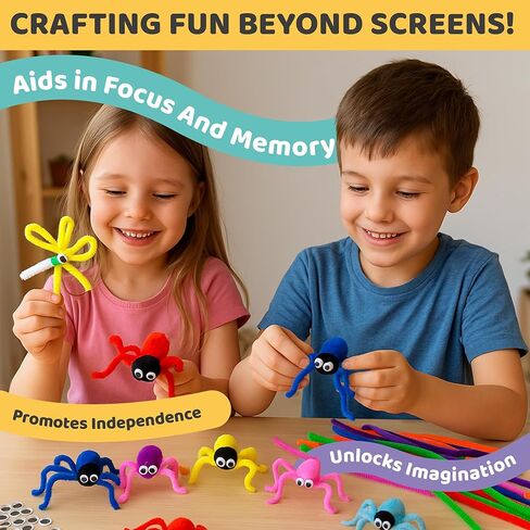 Yameer Arts and Crafts Supplies for Kids 1500+ Pcs - All in One DIY Art Craft Supplies for Kids and Toddlers - Kid Crafting School Supply Kit & Materials Age 4 5 6 7 8 9 in Saudi Arabia