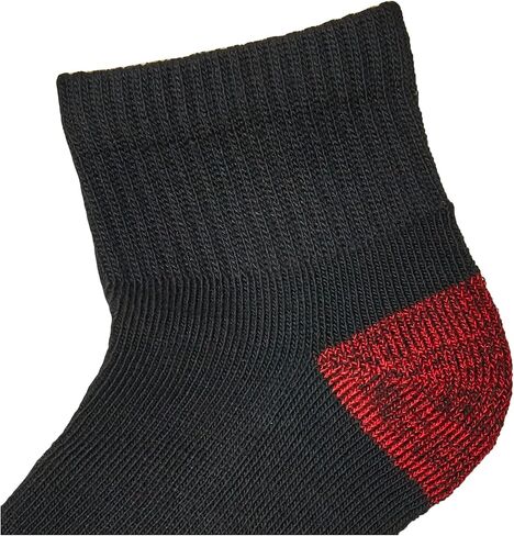 Fruit Of the Loom Boys' Durable Cushion Ankles Socks (10 Pack), White, Large in Kuwait