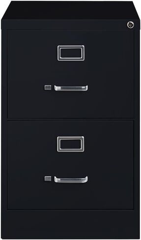 Pemberly Row 26.5" D Metal 2 Drawer Legal Width Vertical Filing Cabinet - Black in Saudi Arabia