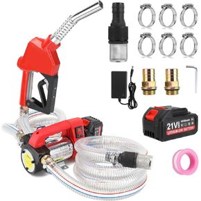 Fuel Transfer Pump Battery Powered - cordless transfer pump 12GPM 21V 260W Diesel & Kerosene Transfer Pump, Auto Shut-off Nozzle, for Truck/Tractor/Generator in Saudi Arabia